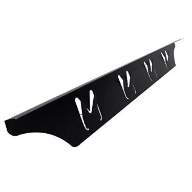 Imagem de Fogão preto Gap Cover Range Gap Filler, kit de acabamento de balcão entre fogão e balcão, alumínio não derrete como silicone, para folga de 1/32" a 5/8", comprimento ajustável 58,4 cm a 64,5 cm, esquerdo e direito 2 peças
