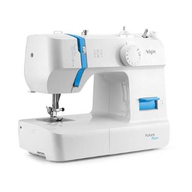 Imagem de Máquina de Costura Doméstica Elgin JX-2052 Futura Plus 110V, Aço inoxidável