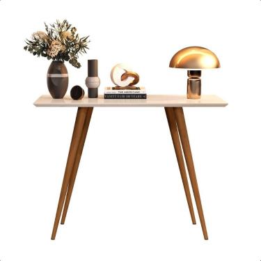 Imagem de Mesa Buffet Apardor Classic Para Sala Com Pés Em Madeira - RDS Varieda