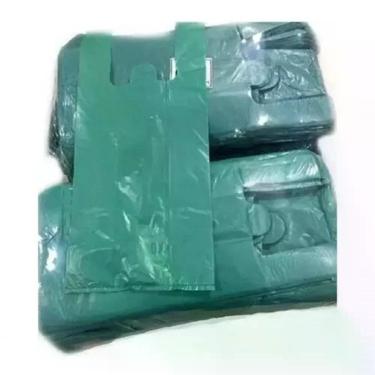 Imagem de Sacola Plástica 40x50 Reciclada Resistente Kit 500 Unidades Transparente para Uso Diário Higipack