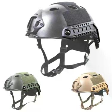 Imagem de Capacete Militar Paintball Esportes Proteção Tático - LANDEX, Preto
