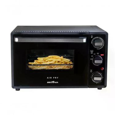 Imagem de Forno Elétrico Air Fryer Britânia BFE25P 25L Preto Esmaltado com Timer 60 Minutos e Grelha Ajustável 110V