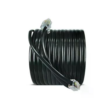 Imagem de Cabo De Telefone Cordão Liso - Preto - 2 Metros