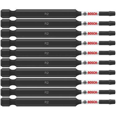 Imagem de BOSCH ITSQ235B Pacote com 10 brocas elétricas de parafusamento quadradas #2 resistentes a impactos
