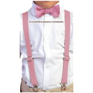 Imagem de Kit Suspensório Infantil + Gravata borboleta infantil varias cores - M