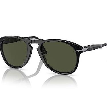 Imagem de Óculos de sol Persol PO0714 Preto/Verde Cristal 54