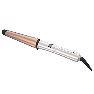 Imagem de REMINGTON Modelador de cachos SHINE THERAPY, infundido com óleo de argan e queratina, modelador de cachos afunilado de 3,5 cm para ondas despenteadas, inclui luva térmica