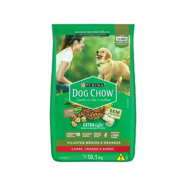 Imagem de Ração Premium para Cachorro Dog Chow ExtraLife - Filhote Carne Frango 