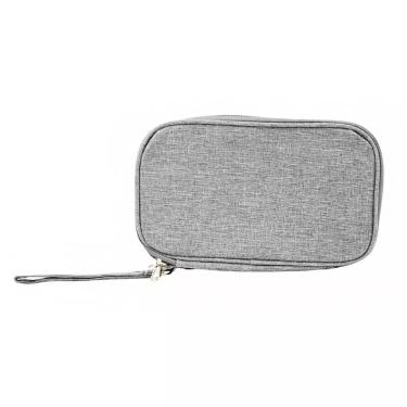 Imagem de Bolsa Organizadora Cabos Fios Eletrônicos Estojo Case Bag Cinza