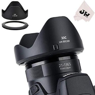 Imagem de JJC Protetor de para-sol reversível e anel adaptador de filtro de 67 mm para Canon Powershot SX70 HS, G3 X, SX60 HS, SX50 SX40 HS, SX30 is, SX20 is, SX540 SX530 SX520 HS Substitui Canon LH-DC100 e
