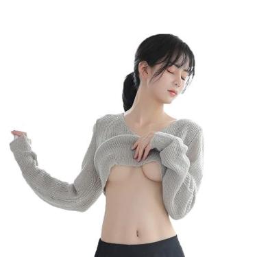 Imagem de Temptshow Pijama feminino sexy para estudantes japoneses, cosplay, roupa íntima grande, Cinza 5, Tamanho Único