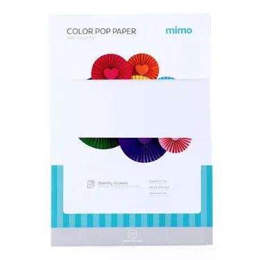Imagem de Papel Color Pop Branco Neve Mimo A4 180g c/ 25 Fls