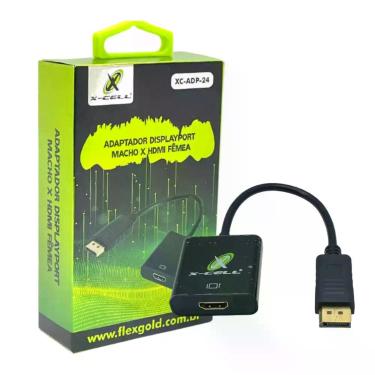 Imagem de Adaptador DisplayPort Macho x HDMI Fêmea X-CELL
