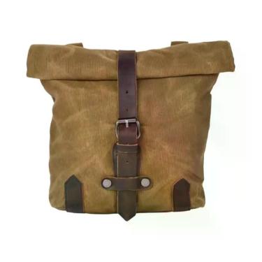 Imagem de Bolsa De Sela Vintage Impermeável Para Motocicleta Com Alça Ajustável 