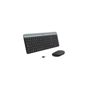 Imagem de Combo Teclado e Mouse sem fio Logitech MK470 com Design Slim, Digitação e Clique Silencioso, Mouse Ambidestro e Pilhas Inclusas - 920-009268