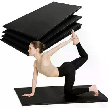 Imagem de Colchonete Espuma Alta Densidade Impermeável P/ Pilates Yoga Treino Fi