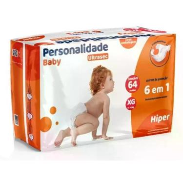 Imagem de Fralda Descartavel Infantil Personalidade XG 64 unidades