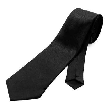 Imagem de KARECATO Gravata Tradicional Luxo Homens Slim Fit Preta