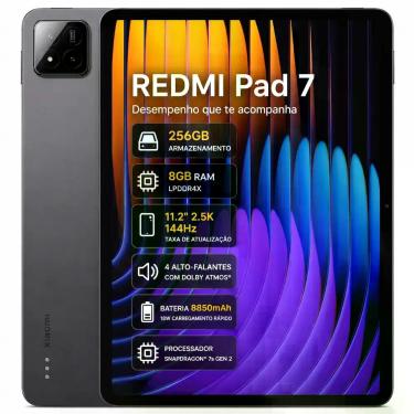Imagem de Smartphone Tablet Xiaomi Redmi Pad 7 256GB, 8GB RAM, Tela 11 polegadas