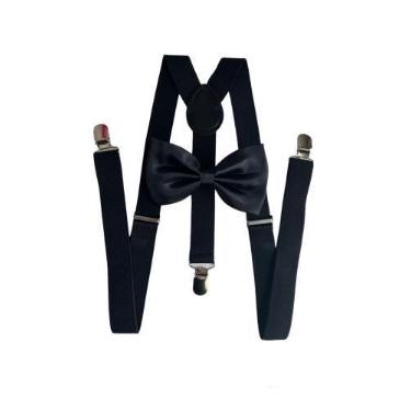 Imagem de 4 Kit Suspensório + Gravata Borboleta Adul E Infant Ref:244 - STYLESTO