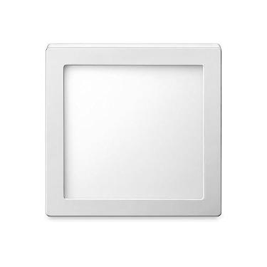 Imagem de Luminária LED 12w 2700k Elgin Quadrada de Embutir Bivolt Luz Amarela Quente