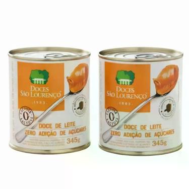 Imagem de 2x Doce de Leite Zero Lactose Zero Açúcar São Lourenço 345g