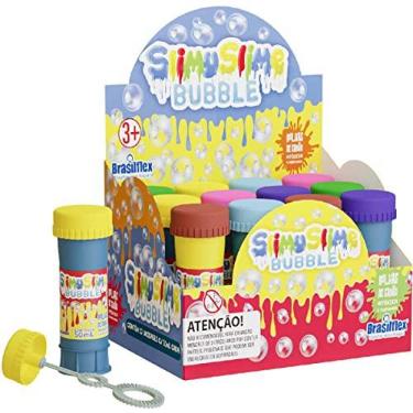 Imagem de Bolha De Sabão, Brasilflex, Slimyslime, 50 ml, Caixa com 12 Unidades, Incolor