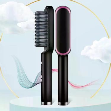 Imagem de Escova 3 em 1 Alisadora Profissional Turbo Hair 110/220v Bivolt - RELE