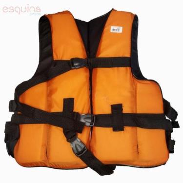 Imagem de Colete auxiliar de flutuação 130kg - BellaPesca, Laranja