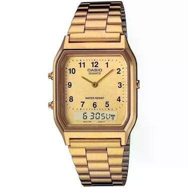 Imagem de Relógio Casio Vintage AQ-230GA-9BMQ Dourado, Amarelo