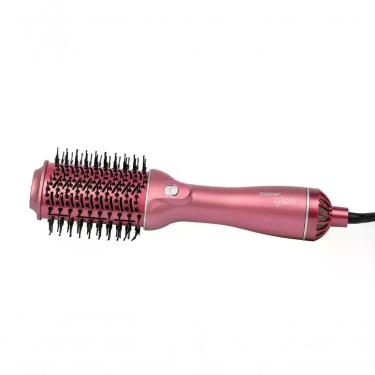 Imagem de Escova Secadora Gloss Rosé Formato Oval com Cerdas de Nylon Taiff Bivolt