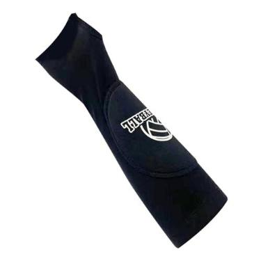 Imagem de Aymzbd 2 Pçs Luvas de Braço de Vôlei Basquete Suporte de Pulso Mangas de Braço de Vôlei Adulto Ciclismo Esporte Protetores de Braço, preto