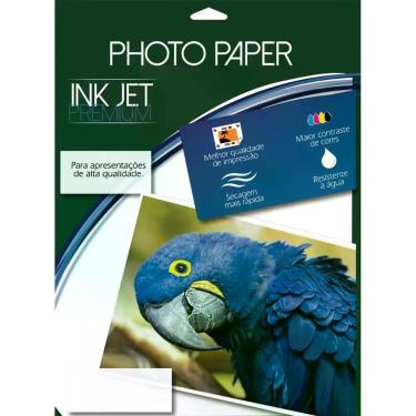 Imagem de Papel Fotografico INKJET A4 GLOSSY Adesivo 180G - Mares