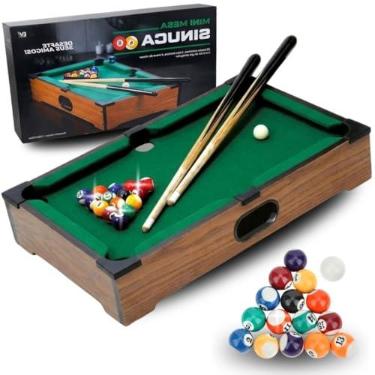 Imagem de Brinquedo Mini Bilhar Mesa de Sinuca Infantil Completa