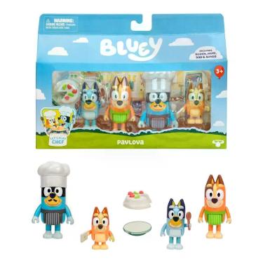 Imagem de Kit Com 4 Bonecos Colecionáveis 6cm Bluey - Pavlova