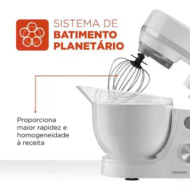 Imagem de Batedeira Planetária Mondial BP-03-W 220V 700 W, 220V, Branco, BP-03-W