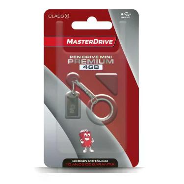 Imagem de Pen Drive Chaveiro Mini Premium USB 2.0 MasterDrive Original, 16GB