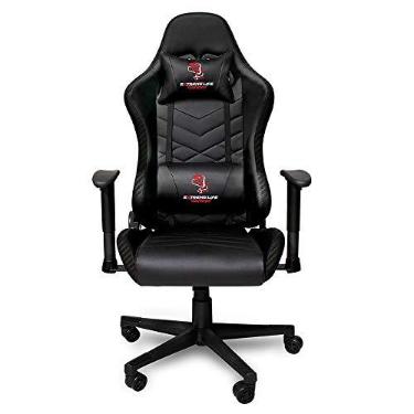 Imagem de Cadeira Gamer Ergonômico Black Carbon com Apoio Cervical - CH09CA ELG