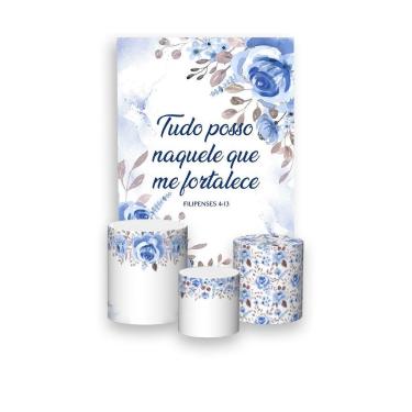 Imagem de Painel De Festa Vertical 1,50 x 2,20 + Trio De Capas Cilindro - Floral