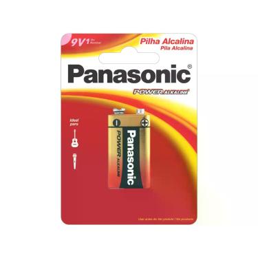 Imagem de Bateria 9V Alcalina Panasonic Power Alkaline - 6LF22XAB/1B24