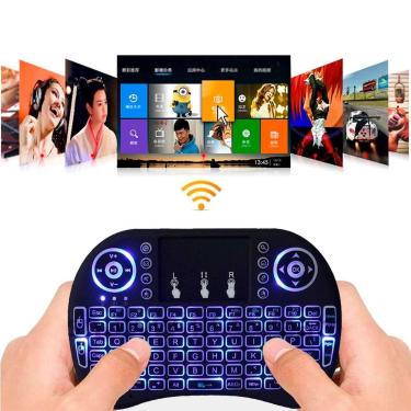 Imagem de Mini Teclado com Controle Remoto e Mouse Ideal para Dispositivo e Note