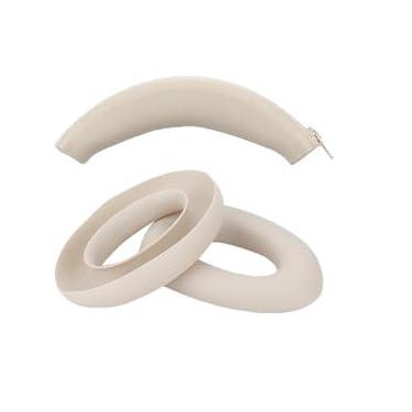 Imagem de Capa de silicone para Sony ULT WEAR WH-ULT900N, protetores de ouvido/faixa de cabeça para Sony ULT WEAR WH-ULT900N, acessórios antiarranhões, protetor de silicone macio (creme)