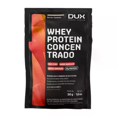Imagem de Whey Protein Concentrado Sachê De 30g Sabor Butter Cookies Dux