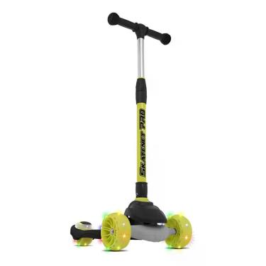 Imagem de Patinete Skatenet Infantil 3 Rodas Dobrável Pro Bandeirante Preto Com
