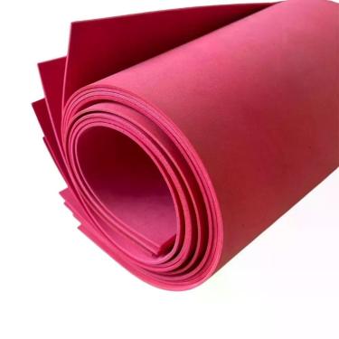 Imagem de Placa de Eva Dubflex em E.v.a. 40x60cm Vermelho Vivo Kit com 10 Folhas para Artesanato Escolar Oem