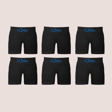 Imagem de Kit 6 Cueca Boxer Infantil Algodão Sem Costura Confortável - Zorba, Pr
