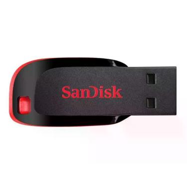 Imagem de Pen Drive 32GB SanDisk Cruzer Blade - USB 2.0 - c/software secure acce