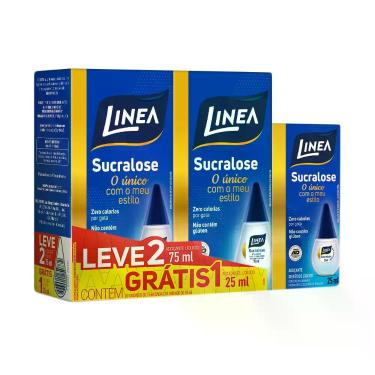 Imagem de Adoçante Linea Sucralose Gotas 2 Unidades de 75ml Cada e Ganhe Adoçant