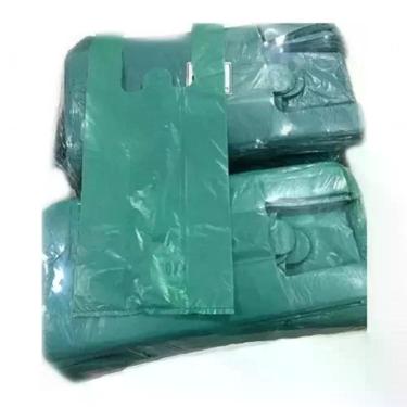Imagem de Sacola Plástica Reciclada 35x45 1KG para Embalagens Reforçada Recuperada Azul, Verde, Marrom Higipack