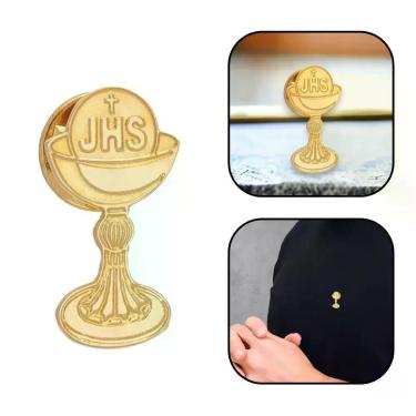 Imagem de Broche Boton Eucaristia Cálice Dourado - FORNECEDOR 1
